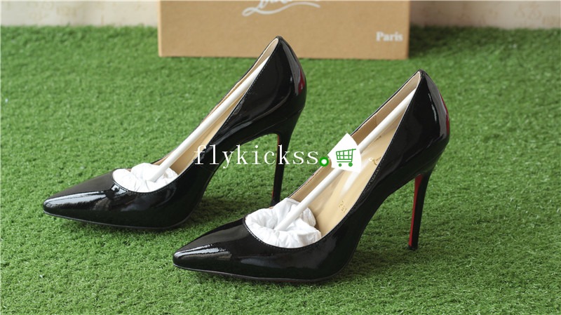 Christian Louboutin Black Leather High Heel 10cm